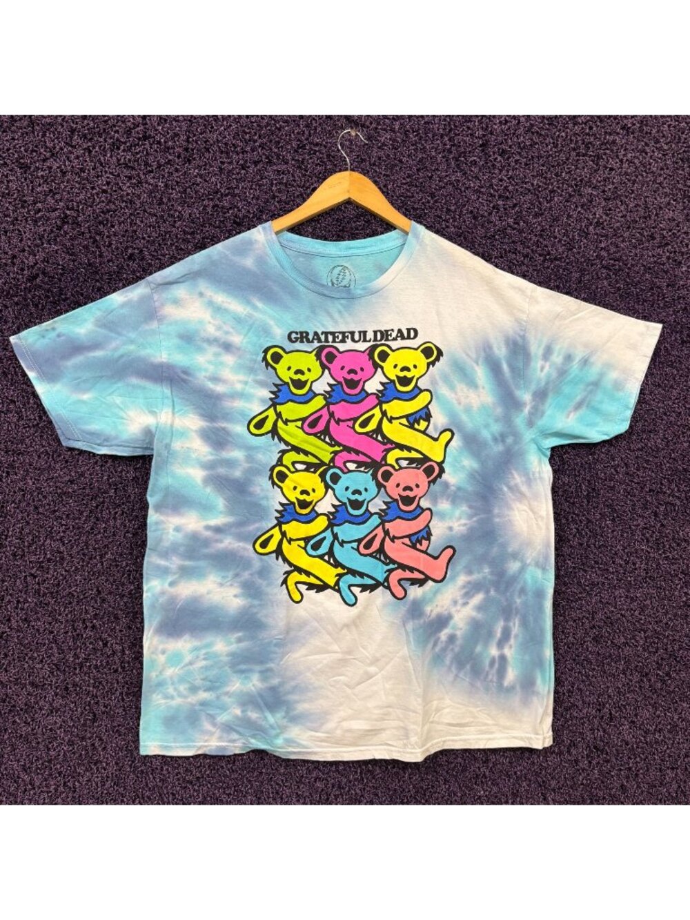 Grateful Dead Marching Bears Tie-Dye T-Shirt Size Extra Large